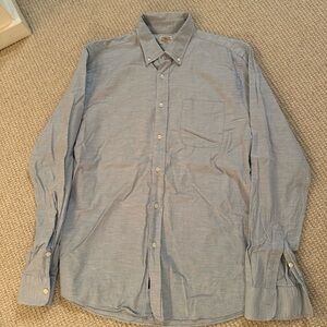 Faherty Blue Button-Down Shirt
